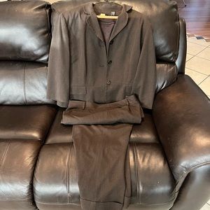 Brown two piece pant suit